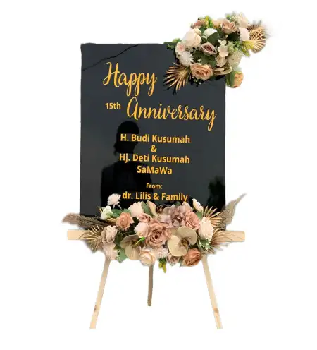 Papan Bunga Akrilik Langgen